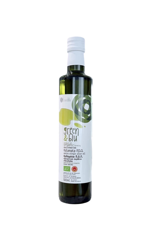 Organic Kalamata PDO Extra Virgin Olive Oil (500 mL bottle)